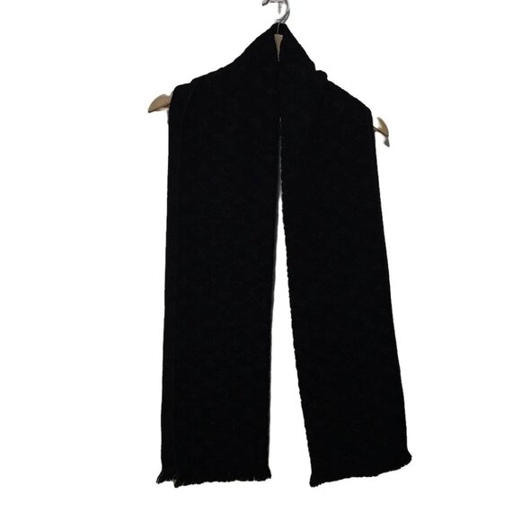 Auth LOUIS VUITTON Escharp Monogram Classic M70520 Noir Others - IS0137 Scarf - Picture 1 of 6